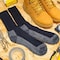 Railroad Sock King Size Steel Toe Boot Crew Socks, Cotton, Black, XL, 1PR 6124K BK - alternate 5