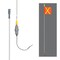 Safetywhips Warning Whip Super Duty All Weather Whip with Flag, White Whip, Orange Flag, Yellow Reflective X SD12-X-30B-SC4CA - alternate 5