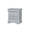 Homeroots 24" White Wood Two Drawer Nightstand 374197 - alternate 1