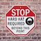 Signmission Stop Hard Hat Required Beyond This, 10 inch X 10 inch, Aluminum Metal Signs, 2PK OC-A-2PACK-10-121 - alternate 5