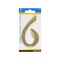 Hillman House Address Number 6, Nail-On, Brass, 4 In. 847048 - alternate 3