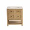 James Martin Vanities Breckenridge 30" Single Vanity, Light Natural Oak, w/ 3 CM Siberian Silestone Top 330-V30-LNO-3SFR - alternate 9
