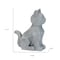 Homeroots Set of Two Gray Polyresin Cat And Dog Figurines, 2PK 633963 - alternate 5