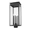 Z-Lite Nova 4 Light Outdoor Post Mount Fixture, Black/Clear, 10.5 In W x 26.75 In H 5018PHBS-BK - alternate 3