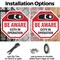 Signmission Be Aware CCTV In Operation, 6 Inch X 6 Inch, Plastic Sign OC-P-6-32 - alternate 5