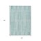 Homeroots 10' X 14' Turquoise And Pale Aqua Striped Washable Indoor Outdoor Area Rug 631574 - alternate 9