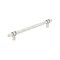Amerock Carrione 8 inch 203mm Center-to-Center Marble White/Polished Nickel Cabinet Pull BP36663MWPN - alternate 1