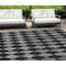 Homeroots 9' X 12' Charcoal Geometric Washable Indoor Outdoor Area Rug 577035 - alternate 1
