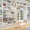 Quiet Glide 8.06 ft. Maple Sunburst Wheel Brushed Satin Brass Rolling Ladder, 12 ft. Rail QG.210-8MA-12-H.06B - alternate 1