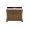 James Martin Vanities Brookfield 48 in. Single Vanity, Honey Oak, w/ 3 CM White Zeus Silestone Top 547-V48-HNO-3WZ - alternate 1