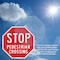 Signmission Stop Pedestrian Crossing, 6 Inch X 6 Inch, Plastic Sign OC-P-6-7 - alternate 5