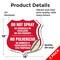Signmission Bilingual No Spray Shield Sign Do Not Sp, 18 inch X 18 inch, Vinyl Decal, 2PK SHI-D-2PACK-18-366 - alternate 5