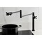 Kingston Brass Deck Mount Pot Filler Faucet, Matte Black KS4700PKX - alternate 6