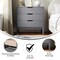 Flash Furniture Dallas Wooden 3-Drawer Dresser for Bedroom, Chest of Drawers for Kids in Gray MG-9007-1-3C-GY-GG - alternate 10