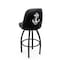 Holland Bar Stool Co Logo Grizzly US Naval Academy NAVY 36 in. Swivel Bar Stool with Black Wrinkle Finish L048 - alternate 1