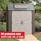 Rubbermaid 7-ft. x 7-ft. Easy Install Shed 2119053 - alternate 3