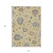 Homeroots 10' X 14' Gold Brown And Blue Floral Washable Indoor Outdoor Area Rug 606157 - alternate 3