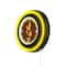 Holland Bar Stool University of Wyoming 15 Double Neon Wall Clock Clk15BK - alternate 5