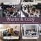 Lavish Home Waterproof Blanket for Bed, Couch, or Car Reversible Throw Blanket for Reliable Leakproof Protection 66-THROW58-PC - alternate 4