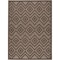 Homeroots 6' X 9' Dark Brown And Light Brown Geometric Indoor Outdoor Area Rug 550157 - alternate 1