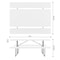 Flash Furniture Insta-Fold 6 Foot Granite White Indoor-Outdoor Picnic Table - Commercial Grade Foldable Steel Frame RB-EBB-3072FD-MND-WH-GG - alternate 8