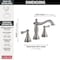 Delta 3-hole 6-16" installation Hole Widespread Lavatory Faucet, Stainless 3597LF-SSMPU - alternate 4