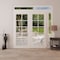 Vdomdoors Front Exterior Prehung Metal-Plastic Double Doors Clear Glass / MANUX 8100 White Silk / Office Comm MANUX8100DEXD-WS-W72+14xH80+14-LH-I - alternate 4