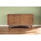 Homeroots 50in Mahogany Solid Wood Enclosed and Open Storage TV Stand 404273 - alternate 6