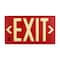 Brady Glo Exit Sign 8.75X15.5 2Side Wt/Rd 1149967 - alternate 1