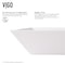 Vigo Vinca Modern White Matte Stone 18 in. L x 14 in. W x 5 in. H Rectangular Vessel Bathroom Sink VG04007 - alternate 7