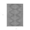 Homeroots 9' X 12' Charcoal And Silver Geometric Washable Indoor Outdoor Area Rug 598548 - alternate 5