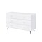 Homeroots 47" White Finish Manufactured Wood Six Drawer Double Dresser 490490 - alternate 4