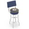 Holland Bar Stool Co 30" Chrome 2-Ring U.S. Navy Swivel Bar Stool, Back L7C430Navy - alternate 1
