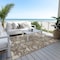 Homeroots 8' X 10' Brown Beige And Green Floral Washable Indoor Outdoor Area Rug 605452 - alternate 7