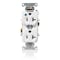 Leviton Duplex Outlet, White 20A 125V C8300-W - alternate 1