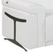 Homeroots 166" White Top Grain Leather Reclining Metal USB Sofa 720378 - alternate 6