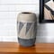 Homeroots 15" Brown And Gray Geometric Cylinder Ceramic Table Vase 380397 - alternate 5