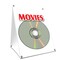 Signmission Movies, 36 Inch x 24 Inch A-frame Yard Sign, Plastic Sign SBC-2436-Movies - alternate 1
