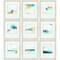 Homeroots Set of Nine 14" X 16" Modern Abstract Champagne Gold Framed Art, 9PK 365736 - alternate 2