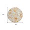 Homeroots 8' Ivory And Beige Round Floral Washable Indoor Outdoor Area Rug 611146 - alternate 5