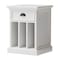 Homeroots 24" Solid Wood and Wood Nightstand 397620 - alternate 6