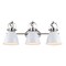 Jonathan Y Phineas 25.5" 3-Light Adjustable Farmhouse Bohemian Iron LED Vanity Light, White/Nickel JYL1116B - alternate 1