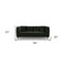 Homeroots 84" Dark Green Velvet Sofa With Black and Gold Legs 488835 - alternate 5