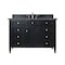 James Martin Vanities Brittany 48'' S Vanity, Black Onyx w/ Parisien Bleu Silestone Top w/FreePower Wireless Charger 650-V48-BKO-FPBL - alternate 1