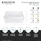 Kingston Brass 54" Acrylic Rectangular 3-Wall Alcove Tub Combo w/ Armrests in Glossy White/Brushed Brass CVTAP543023R7 - alternate 2