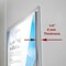Acrimet Wall Mount Sign Holder Letter Size 8.5 x 11 Clear Crystal Plastic Self Adhesive, 2PK 865.1 - alternate 9