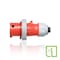 Leviton Pin & Sleeve Plug, 30 A, 480V AC, Three Phase, 3 Pole, IEC Grounding, Red, NEMA 3R, 4X, 6P, 12 430P7WLEVPIA - alternate 1