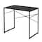 Homeroots 39" Brown and Black Wood and Metal H-Shape Computer Desk 568040 - alternate 6