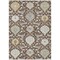 Homeroots 3' X 5' Brown Gray And Ivory Damask Washable Indoor Outdoor Area Rug 599400 - alternate 9