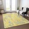 Homeroots 10' X 14' Yellow Purple And Green Abstract Washable Indoor Outdoor Area Rug 600335 - alternate 7